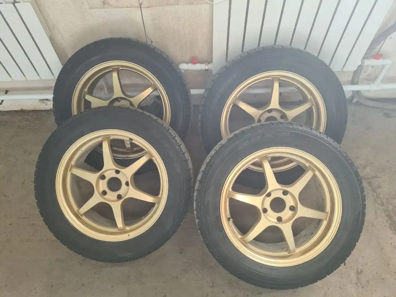 Комплект колес 225/55 R17 5/114 Япония - Запчасти (Авто) в Хабаровск