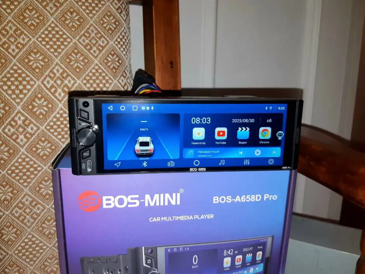 Автомагнитола 1DIN Android 4+64 сенсорный монитор 6.58 дюймов - Автомобильная электроника (Электроника) в Хабаровск