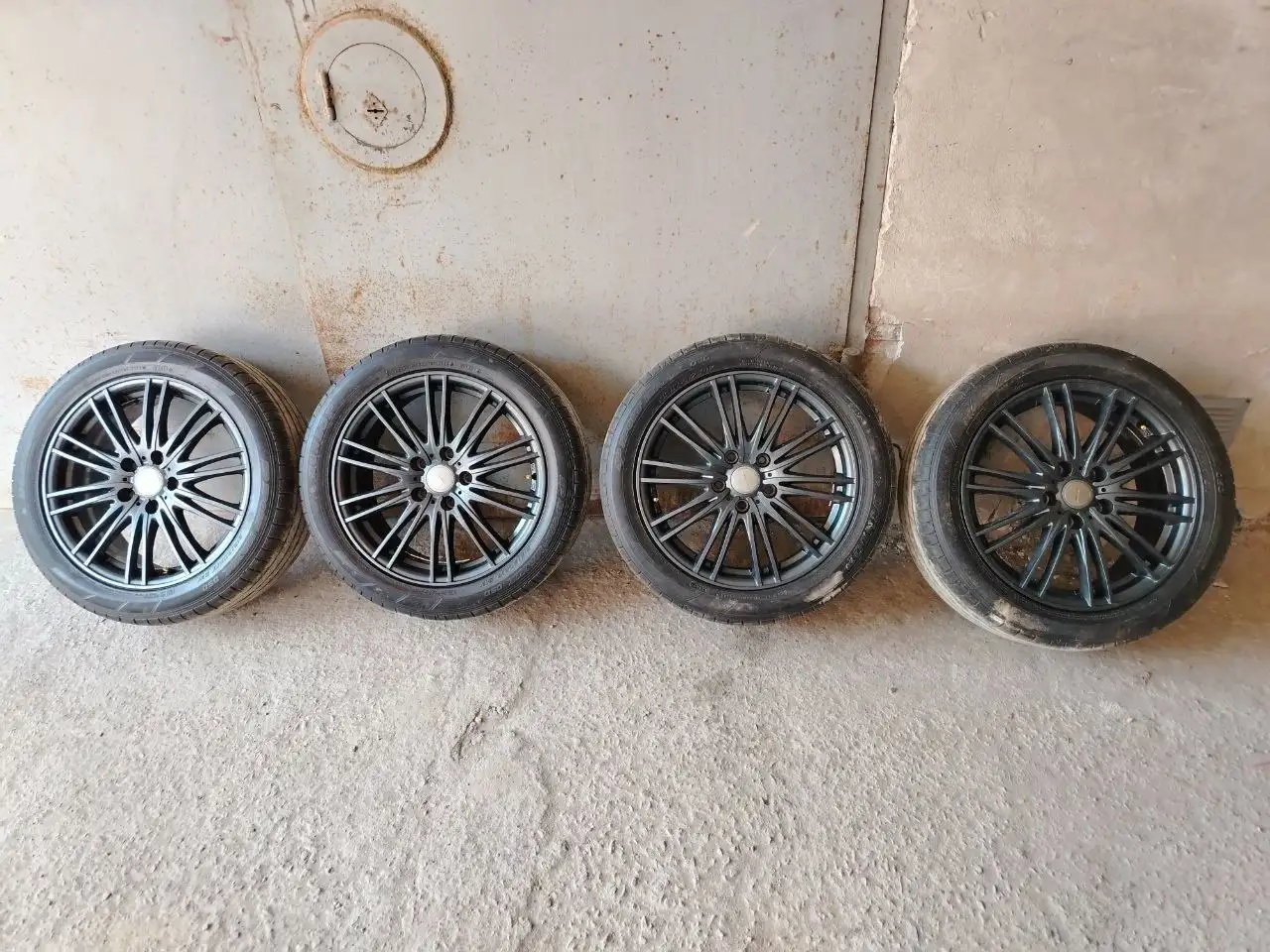 Комплект летних колёс Dunlop Sport Maxx 050 с дисками Weds Velva Kevin - Запчасти (Авто) в Хабаровск