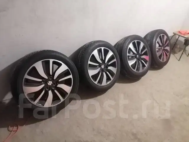Комплект колес лето Bridgestone 185/55/16 с дисками Suzuki/Enkei - Запчасти (Авто) в Хабаровск