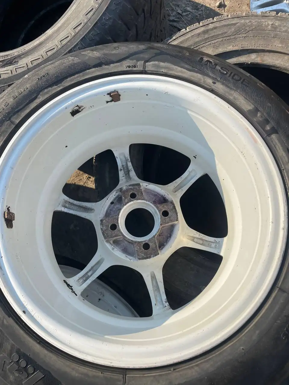 Продам диски орига, резина на выкид 4х100 r15 - Запчасти (Авто) в Хабаровск