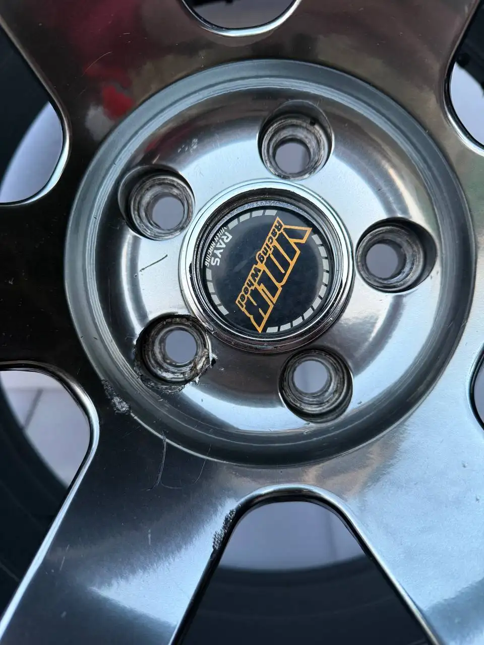 Комплект дисков RAYS Volk Racing TE37 с повреждениями - Диски (Запчасти) в Хабаровск