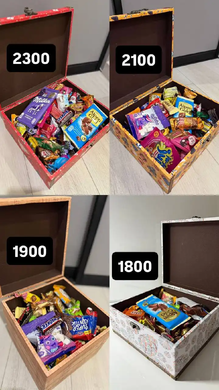 Сладкие подарки к Новому году в сундучках