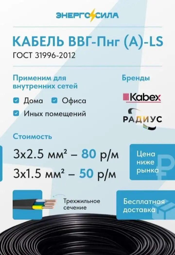 Кабель ГОСТ КАБЭКС