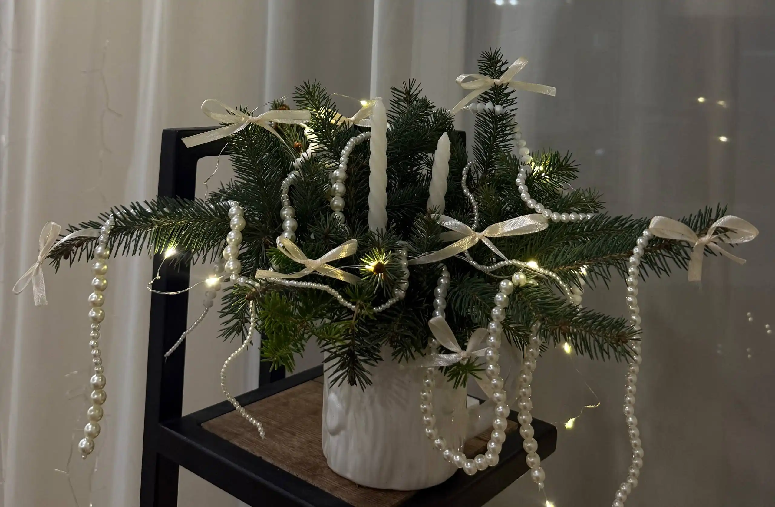 Композиции из живой ели