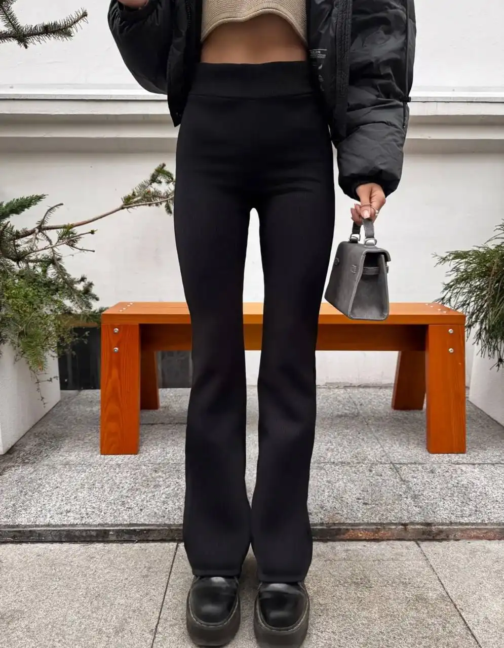 Лосины клеш, на меху и флис