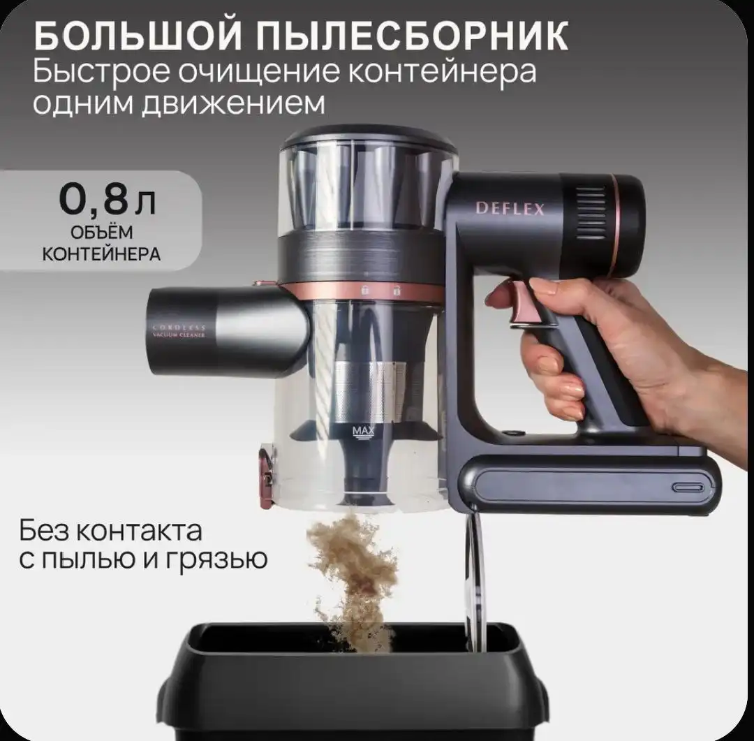 Пылесос аккумуляторный новый в коробке