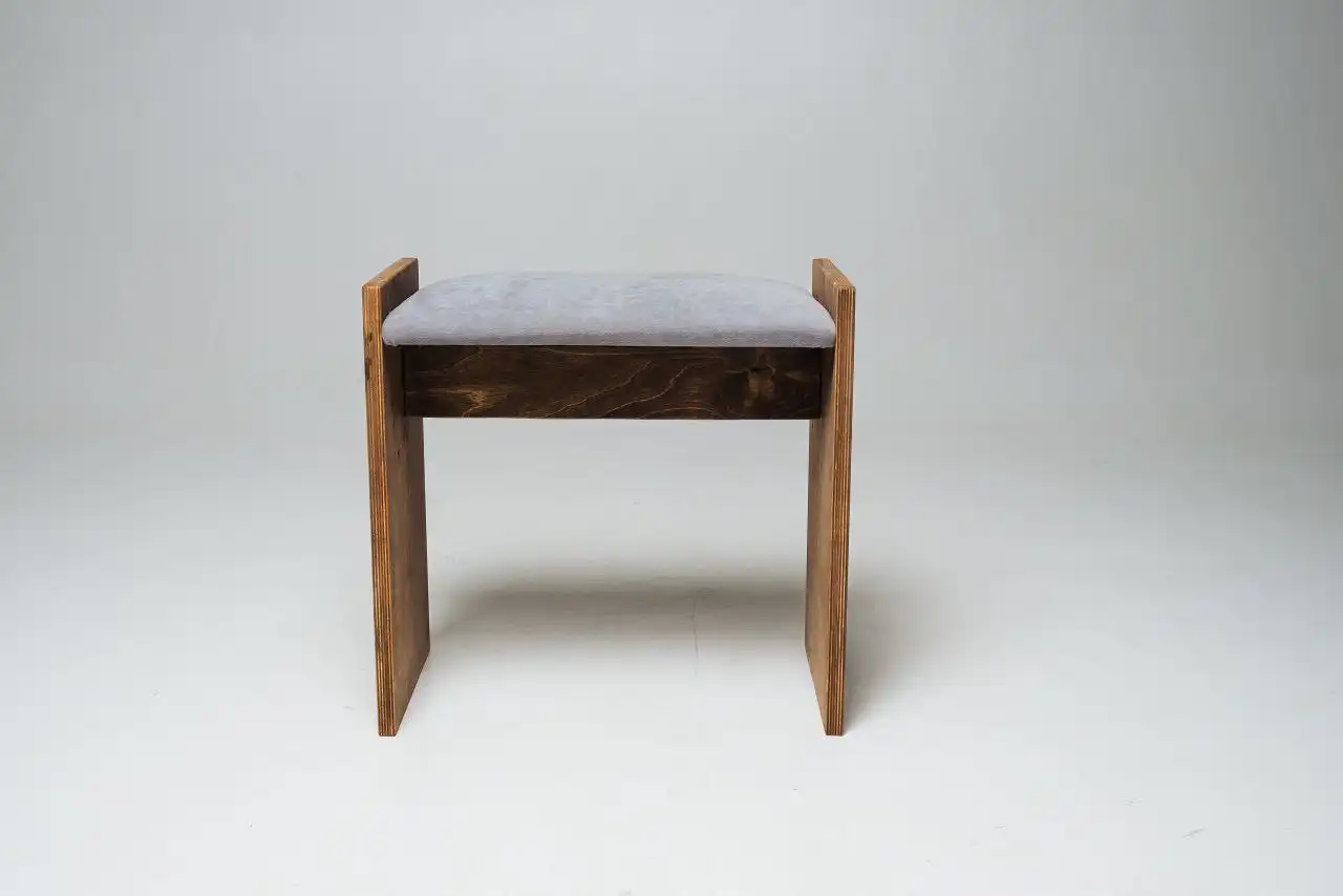 Современный стул-пуф из фанеры и антивандальной ткани - Мебель (Для дома и дачи) в Чебоксары