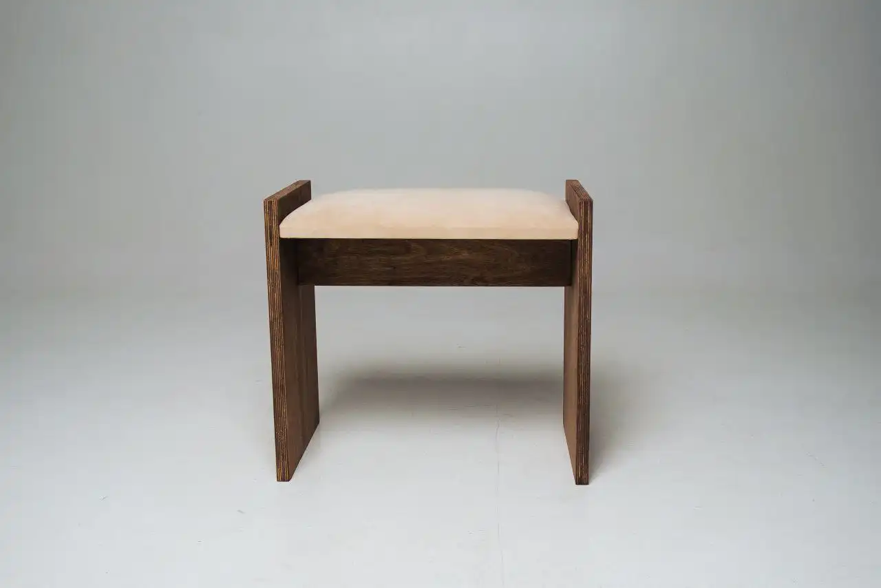 Современный стул-пуф из фанеры и антивандальной ткани - Мебель (Для дома и дачи) в Чебоксары