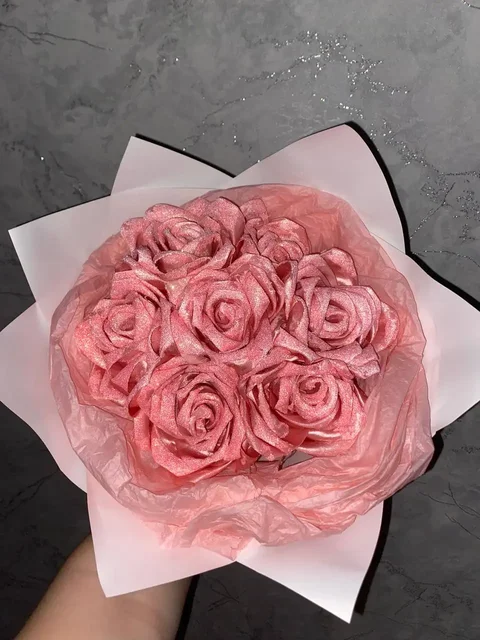 Букет из атласных лент - Курьерское оборудование в Чебоксары