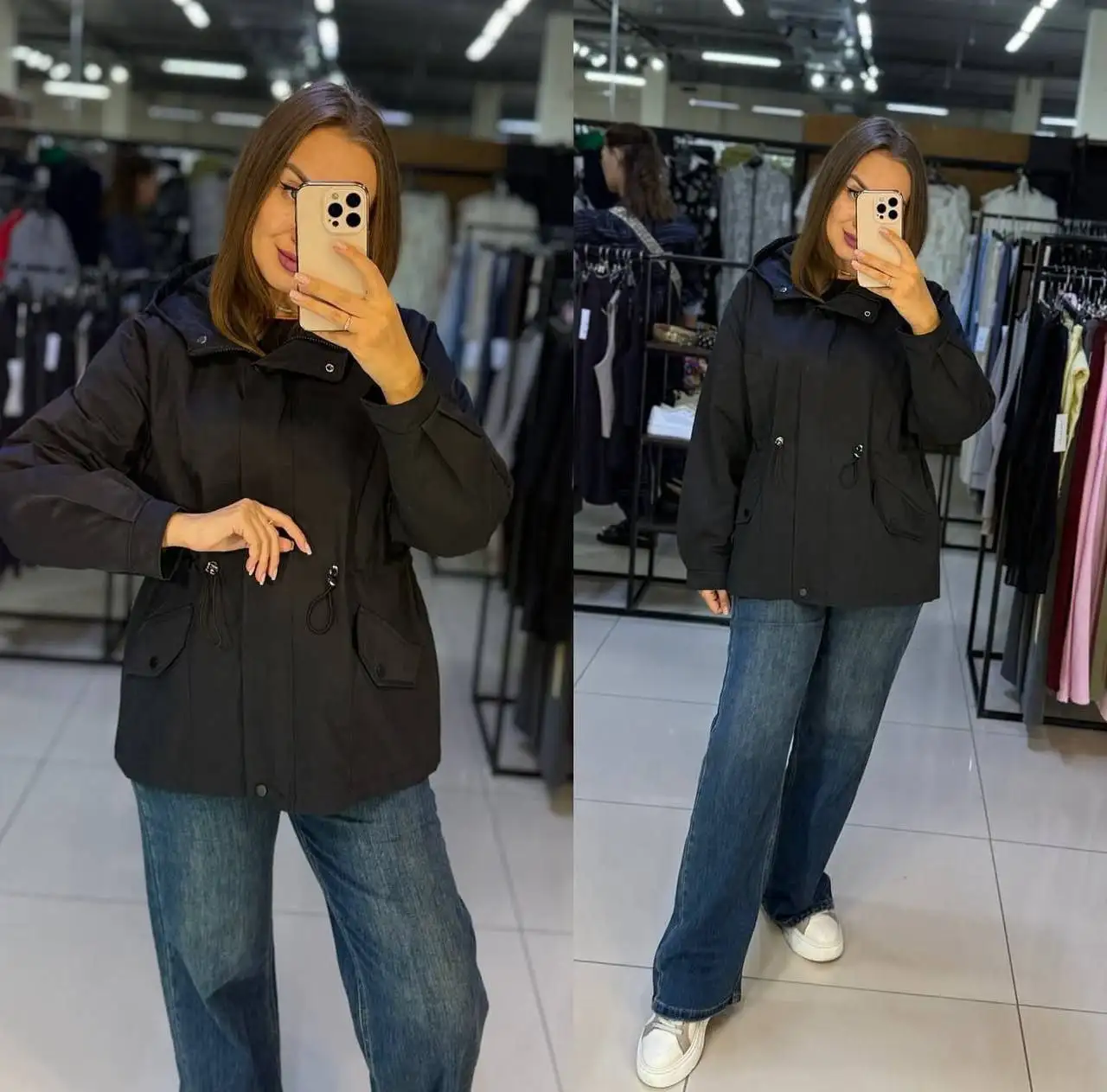 Ветровка люксового качества черная - Верхняя одежда (Одежда) в Чебоксары