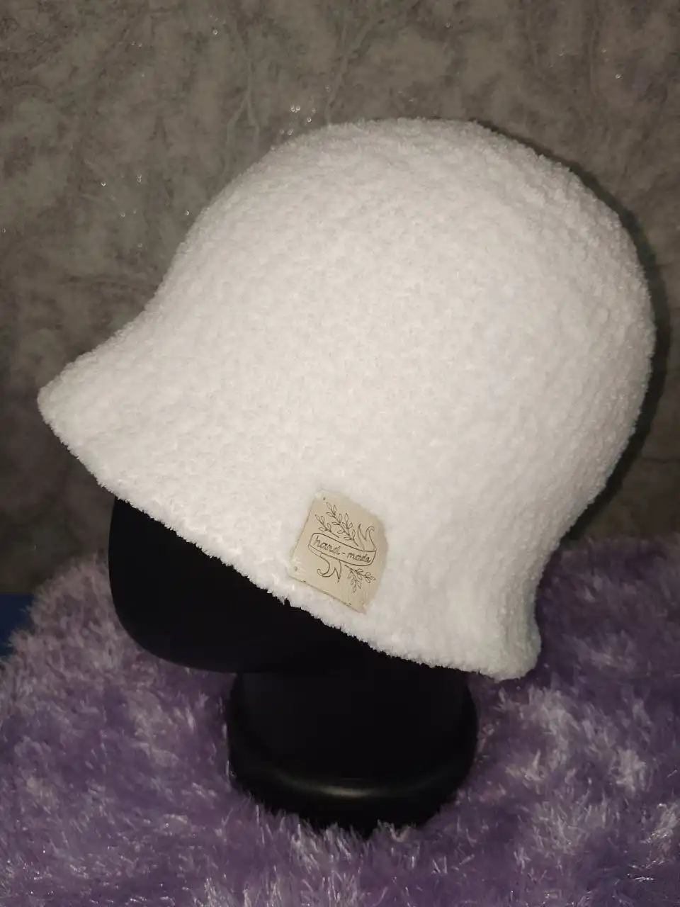 Тёплая вязаная панама