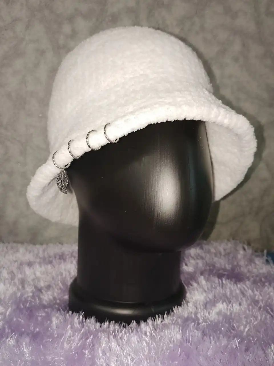 Тёплая вязаная панама