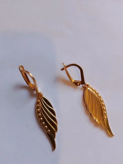 Серьги "крылышки" бронза с позолотой - Барахолка в Волгоград