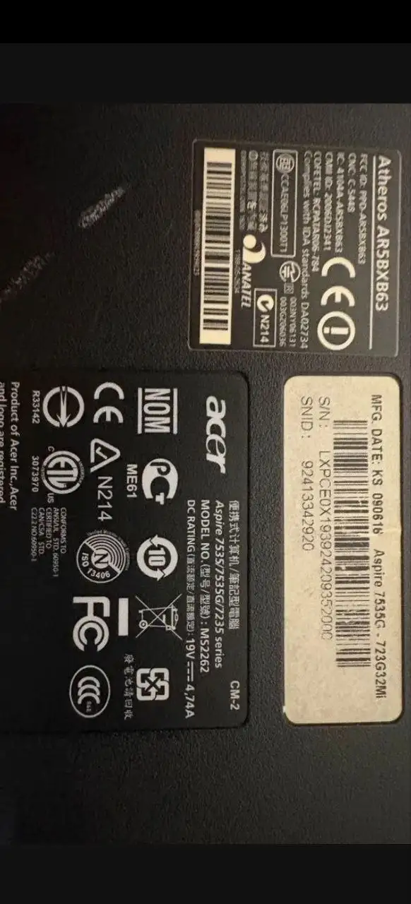 Ноутбук без жесткого диска и рабочий телевизор без пульта - Электроника в Волгоград