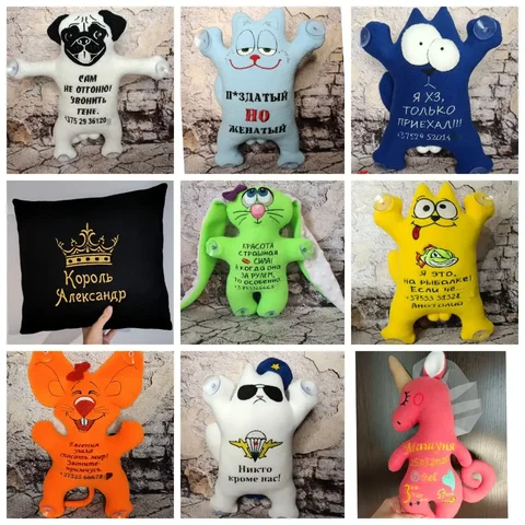 Игрушка в авто с метрикой и подушки на заказ - Мужская одежда в Минск