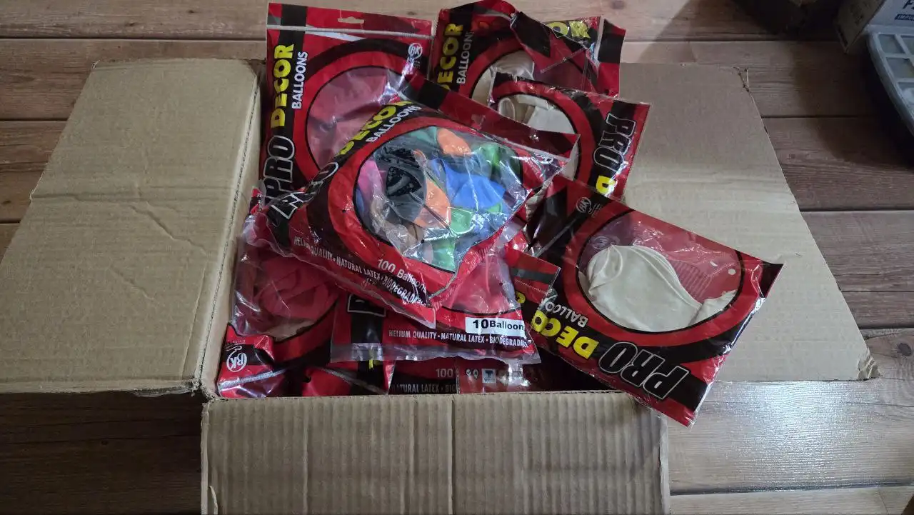Коробка воздушных шаров