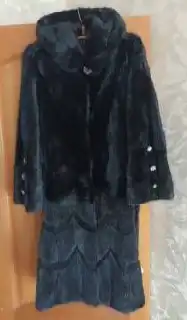 Шуба норка черный бриллиант, размер 44-46