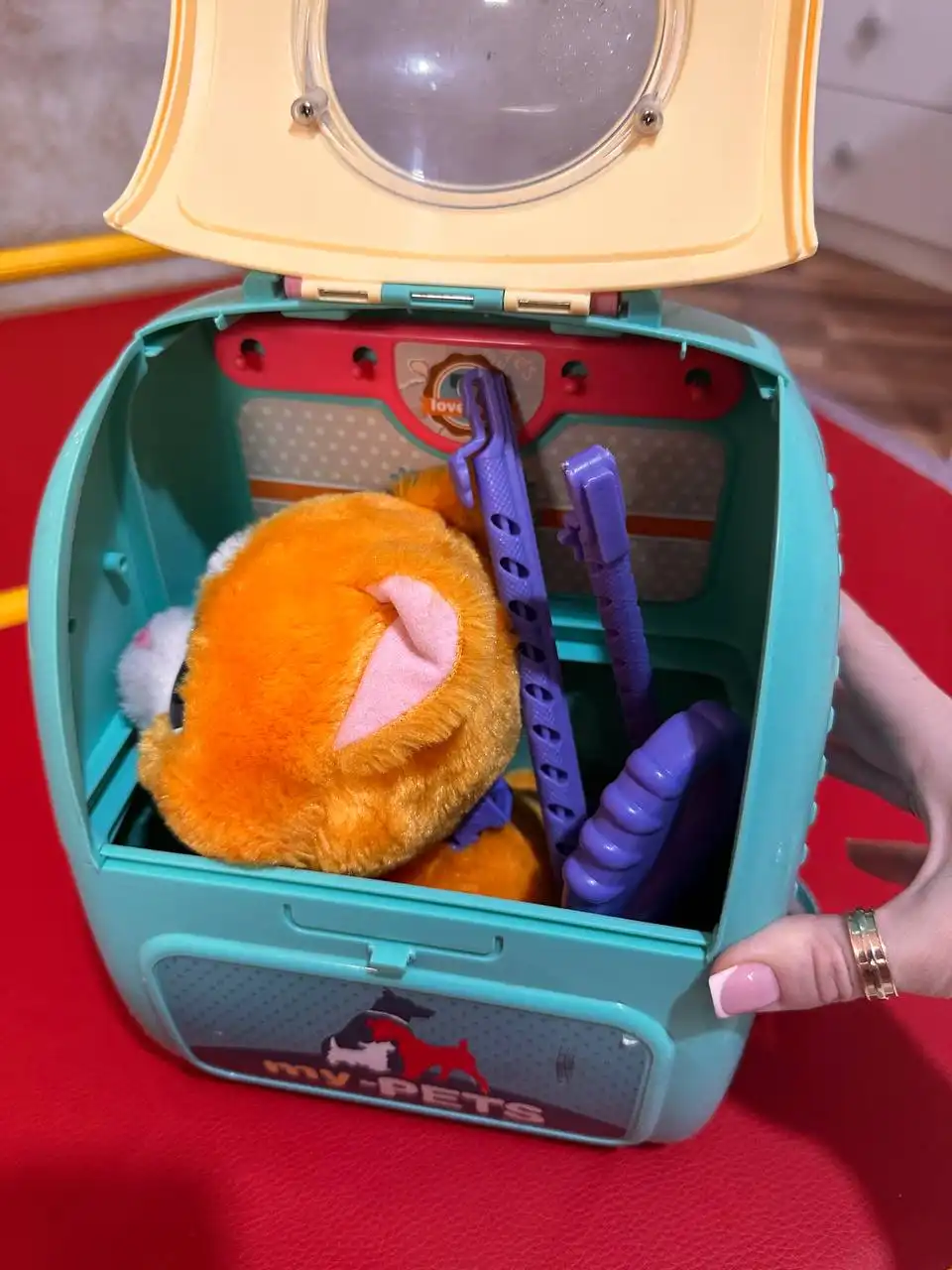 Игрушка с домиком рюкзаком