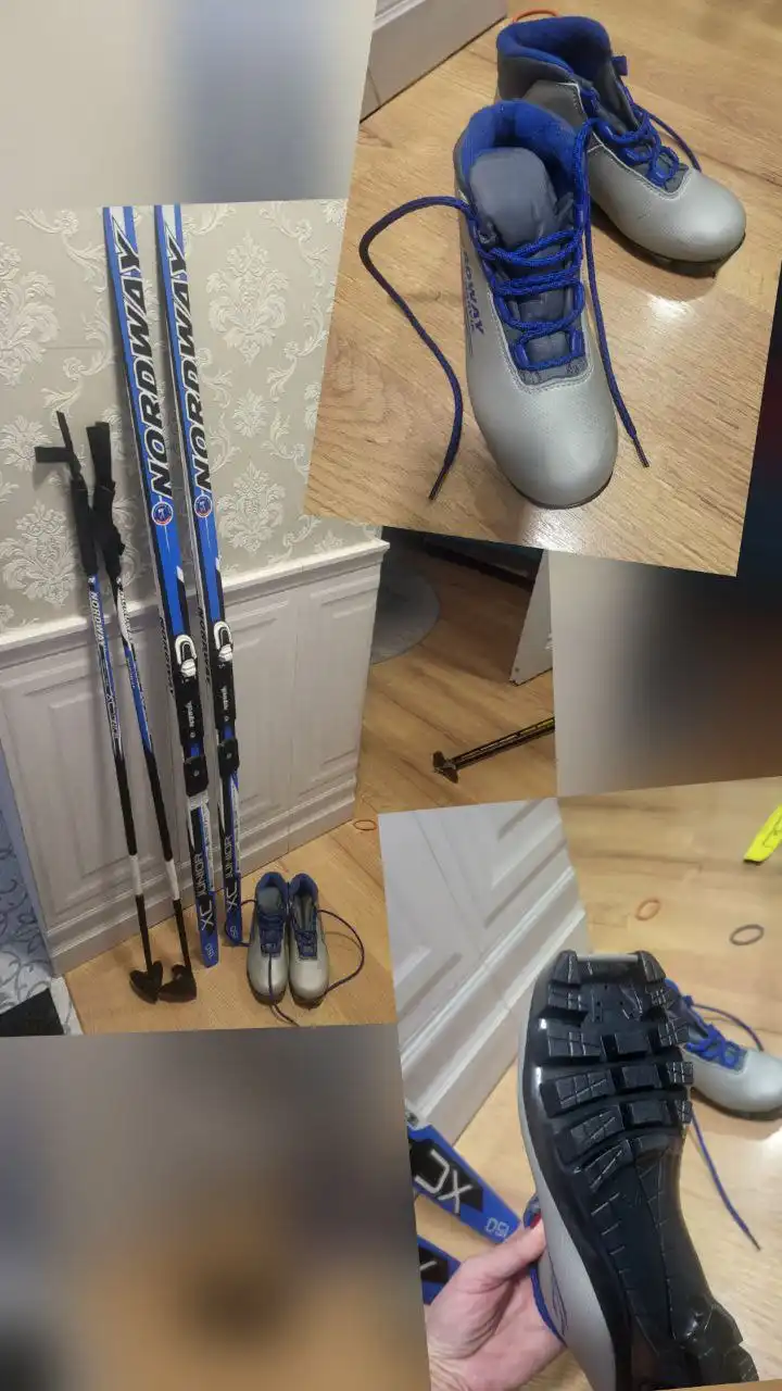 Детский лыжный комплект в чехле - Зимний спорт (Хобби и отдых) в Хабаровск