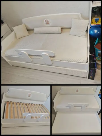 Кровать МебелькаKids с ортопедическим матрасом и комплектом - Шезлонги в Хабаровск