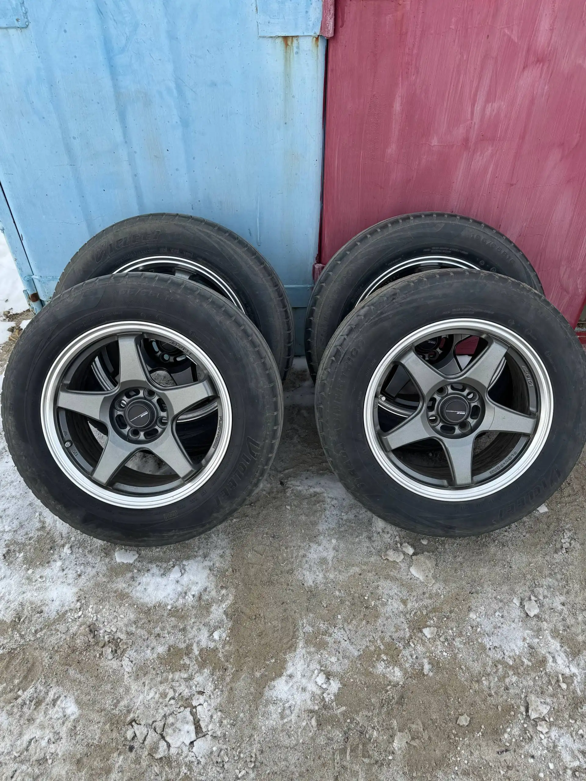 Продам диски с летней резиной Viatti R15 - Шины и диски (Авто) в Хабаровск