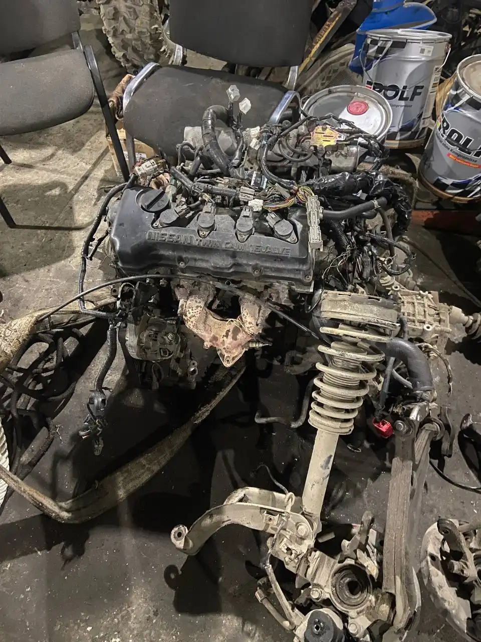 Продажа двигателя QG18DE с автоматической коробкой передач - Двигатели (Запчасти) в Хабаровск