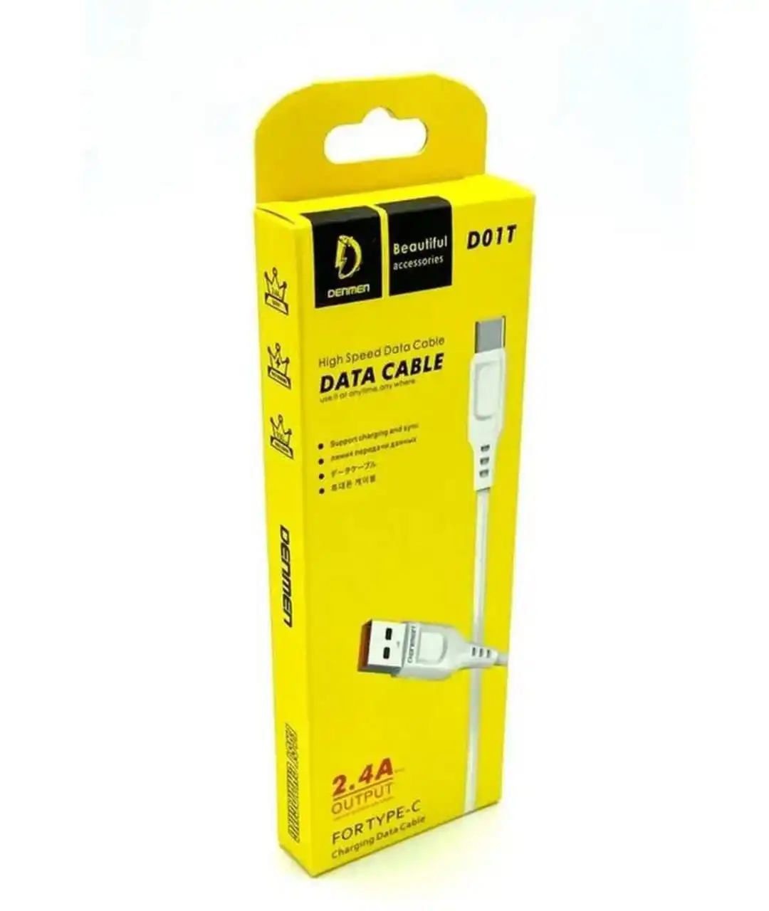 USB-кабель Denmen D01L Lightning, USB, type C - Кабели и аксессуары (Электроника) в Хабаровск