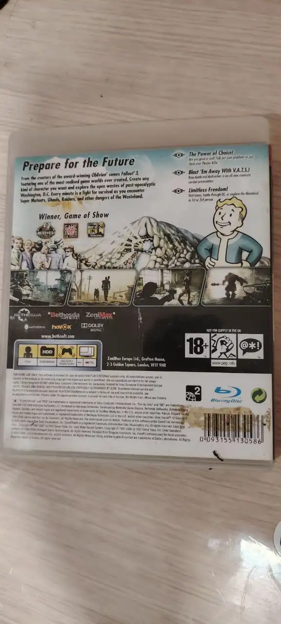 Продам диск на Ps3 Fallout 3 - Видеоигры (Электроника) в Хабаровск