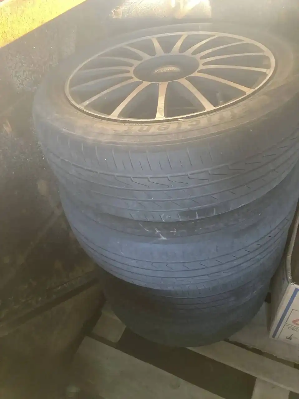 Комплект колес 55/195/16 - Шины и диски (Запчасти) в Хабаровск