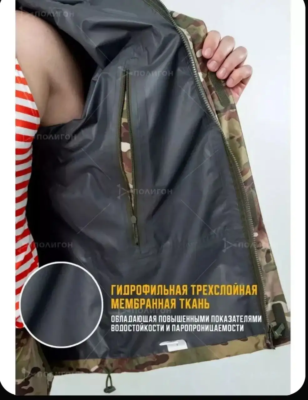 Костюм ветро-влагозащищенный мультикам ВВЗ 2.0 (штаны+куртка) - Спецодежда (Одежда) в Хабаровск