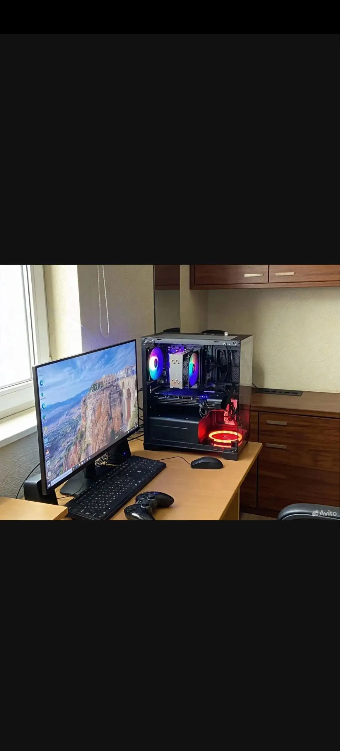 Игровой компьютер с монитором - Компьютерная техника (Электроника) в Хабаровск