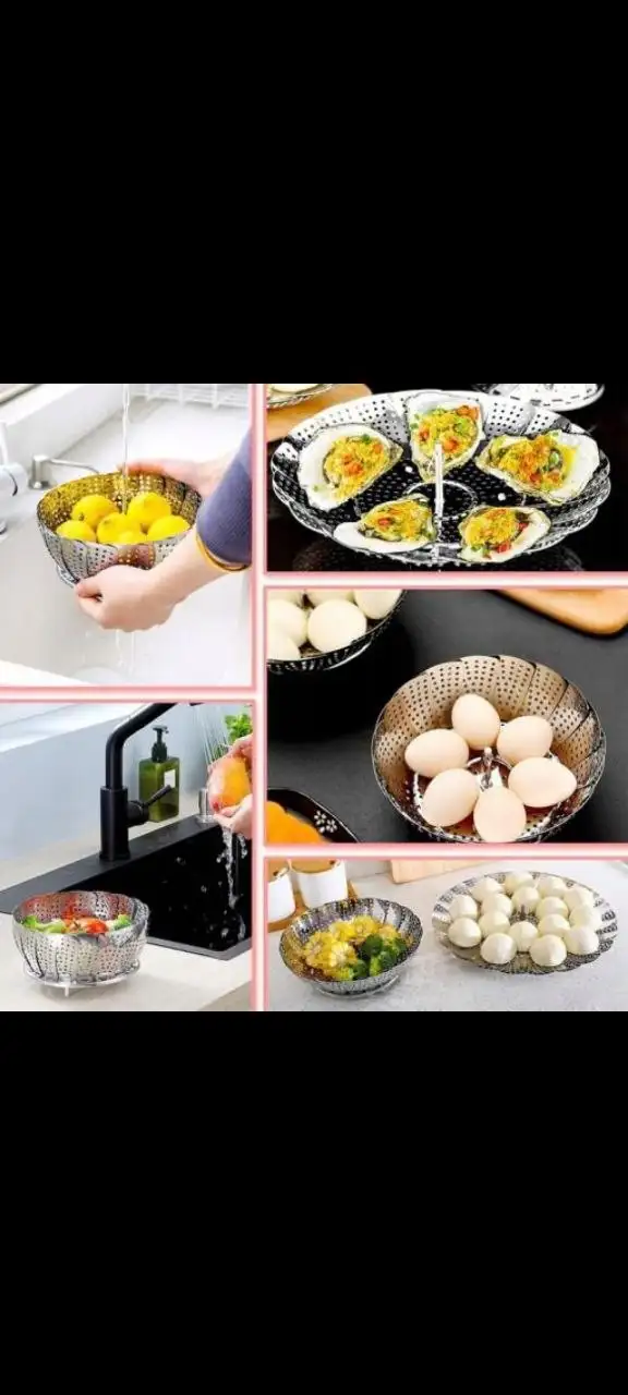 Пароварка с сетчатой корзиной и стальной вставкой - Кухонная техника (Для дома и дачи) в Хабаровск