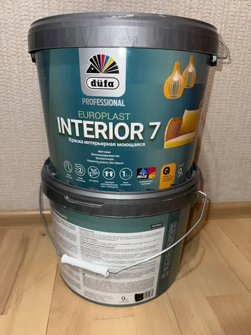 Продам краску Dufa Europlast 7 Interior, цвет капучино, 9 литров - Сантехника в Хабаровск