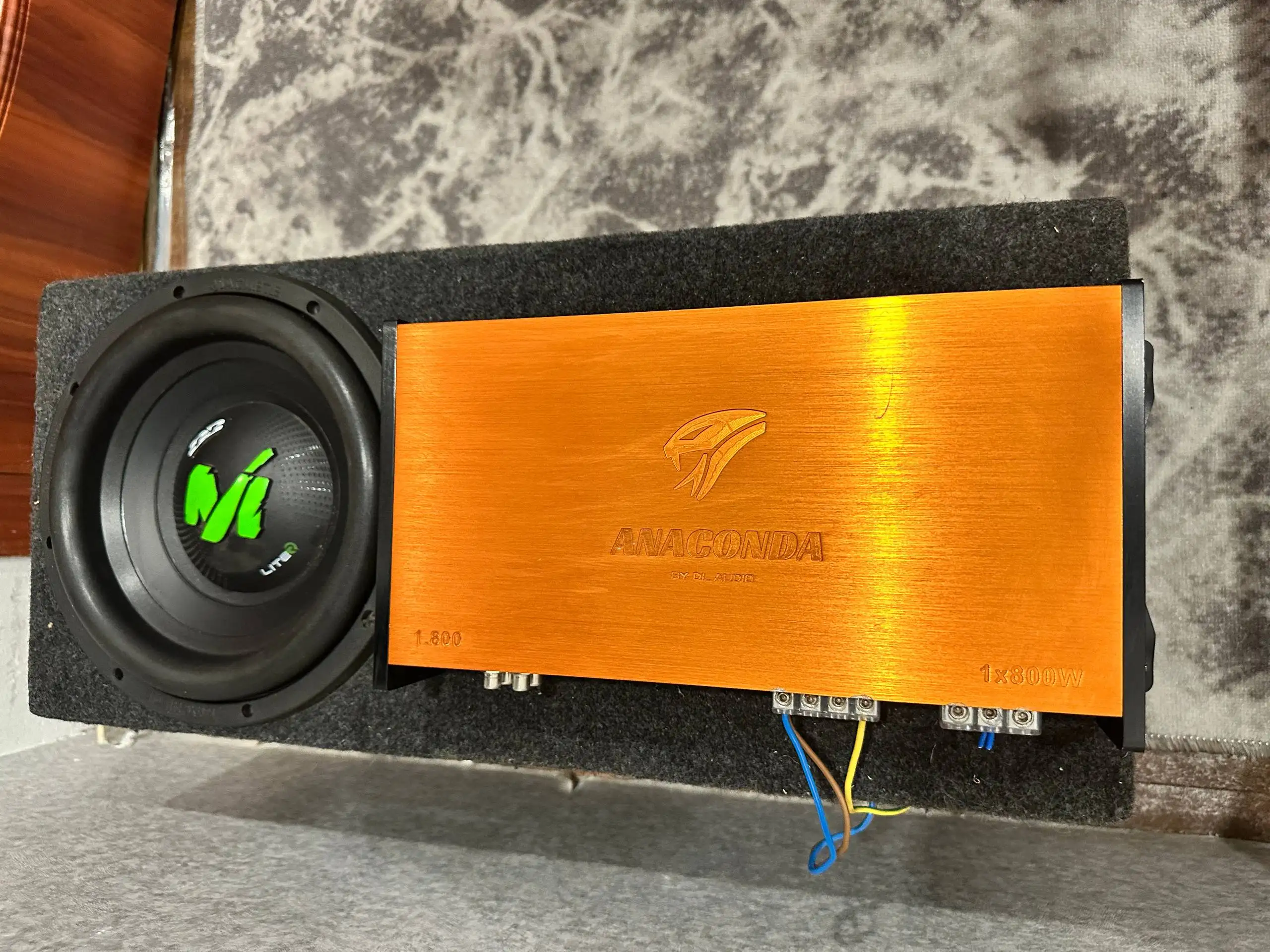 Сабвуфер Machete ML-10R с моноблоком DL Audio Anaconda 1.800 - Автозвук (Авто) в Уфа