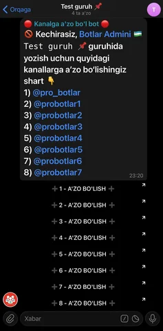 Adminlar uchun bot: kanallarni gruhga ulash - Административный персонал в Уфа