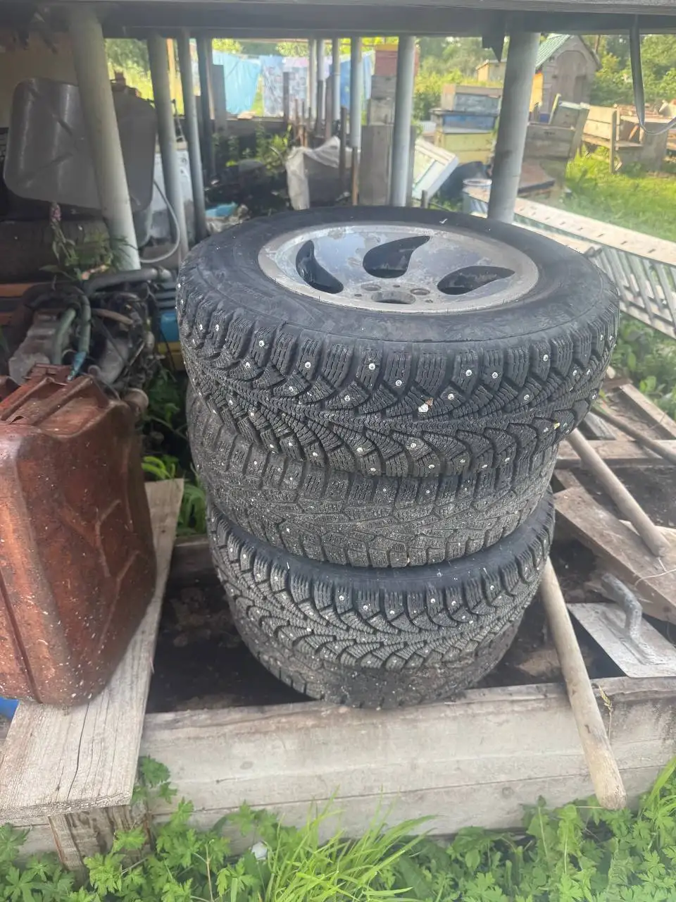 Продам колеса 13 радиус, резина зима - Колёса (Авто) в Уфа