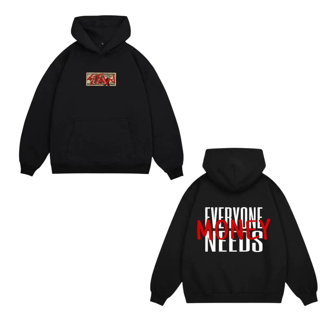 Худи 'everyone needs money' черное - Одежда в Ростов-на-Дону