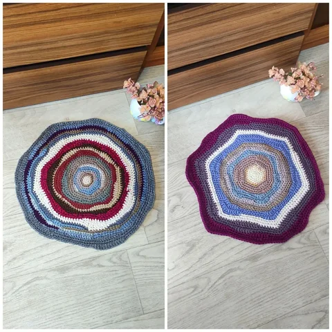 Вязаный круглый половичок ручной работы - Для дома и дачи в Ростов-на-Дону