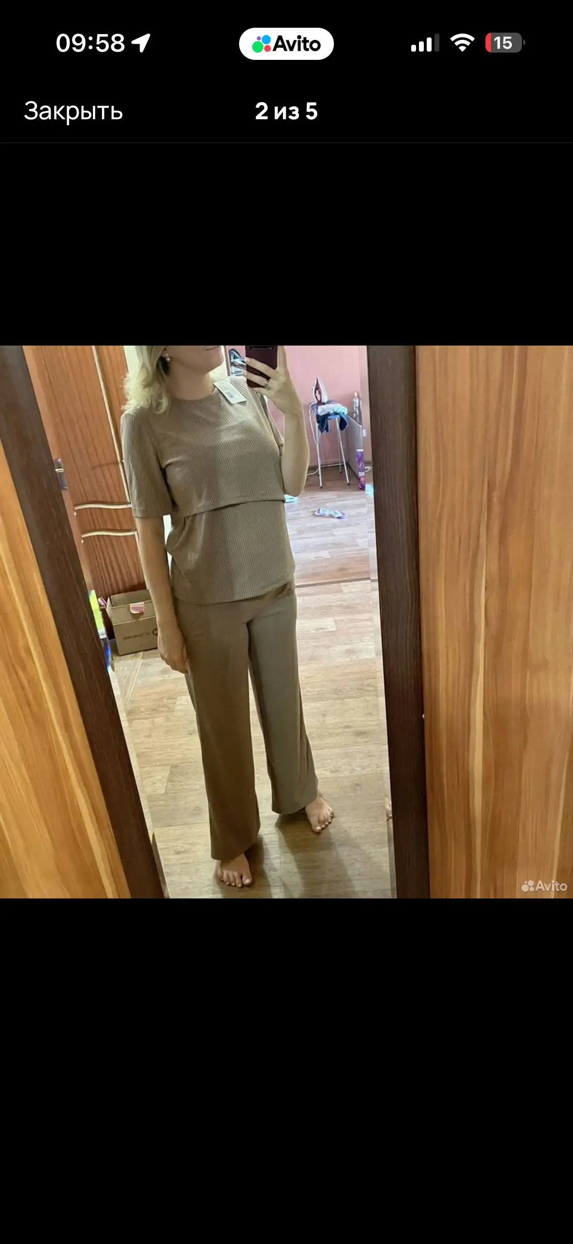 Костюм 46-48 размер, цвет капучино, с карманом для кормления - Одежда в Ростов-на-Дону