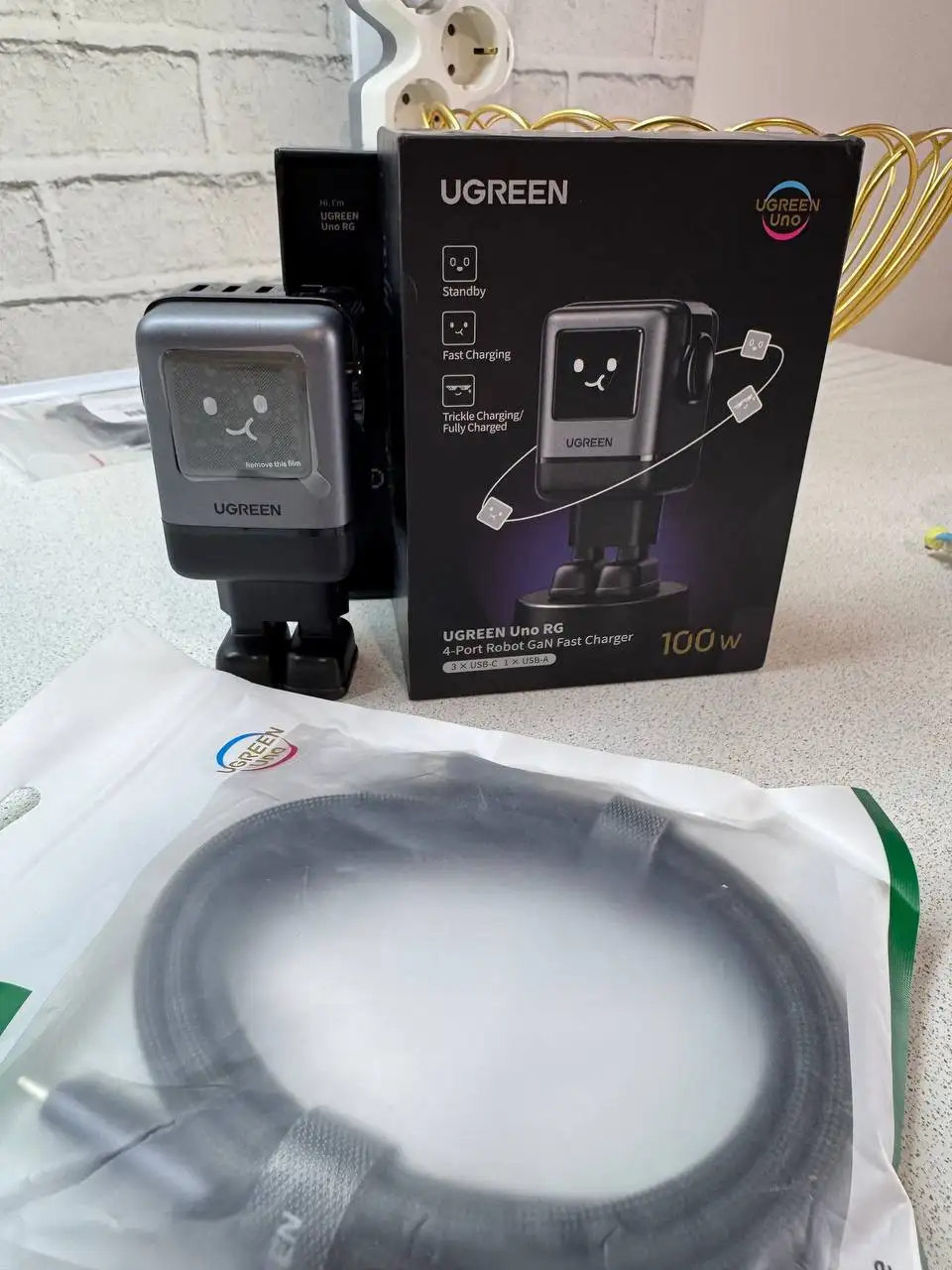 Продам новое зарядное устройство со шнуром 100W - Зарядные устройства (Электроника) в Ростов-на-Дону