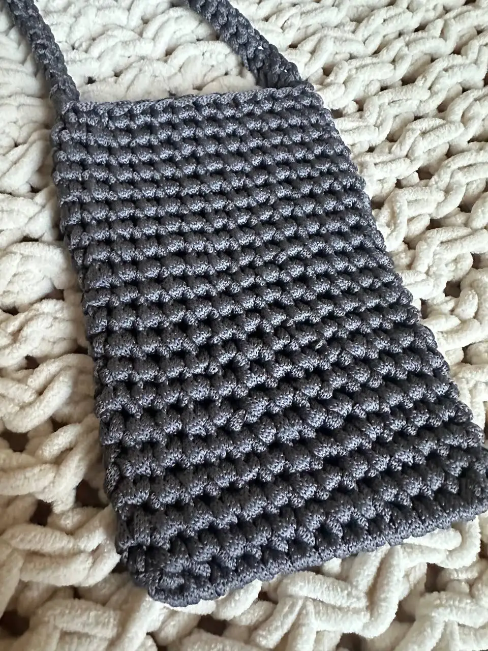 Вязанная сумка через плечо из шнуров - Сумки (Одежда) в Ростов-на-Дону