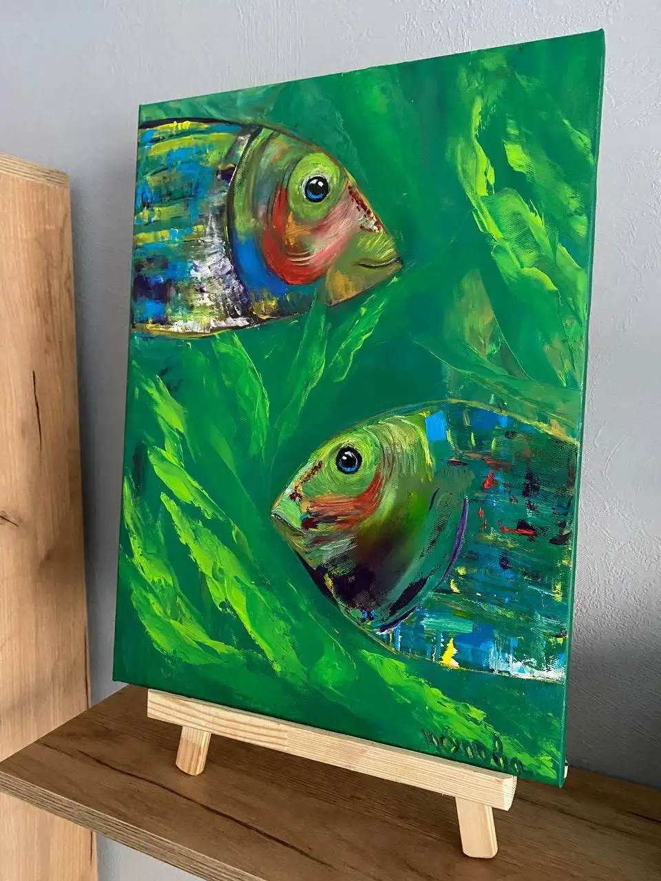 Картина "Рыбы" маслом на холсте 30x40 - Картины (Хобби и отдых) в Ростов-на-Дону