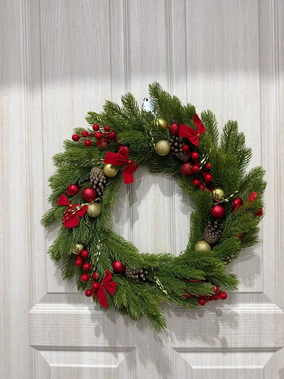 Новогодний венок диаметр 42см