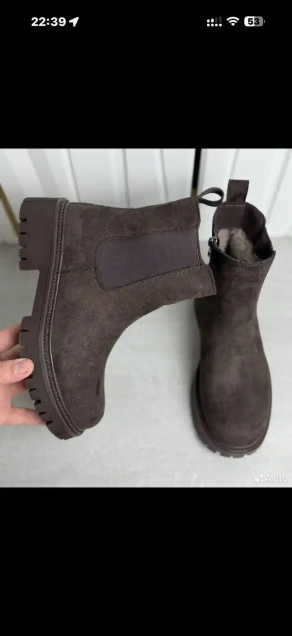 Женские зимние ботинки Челси размер 40