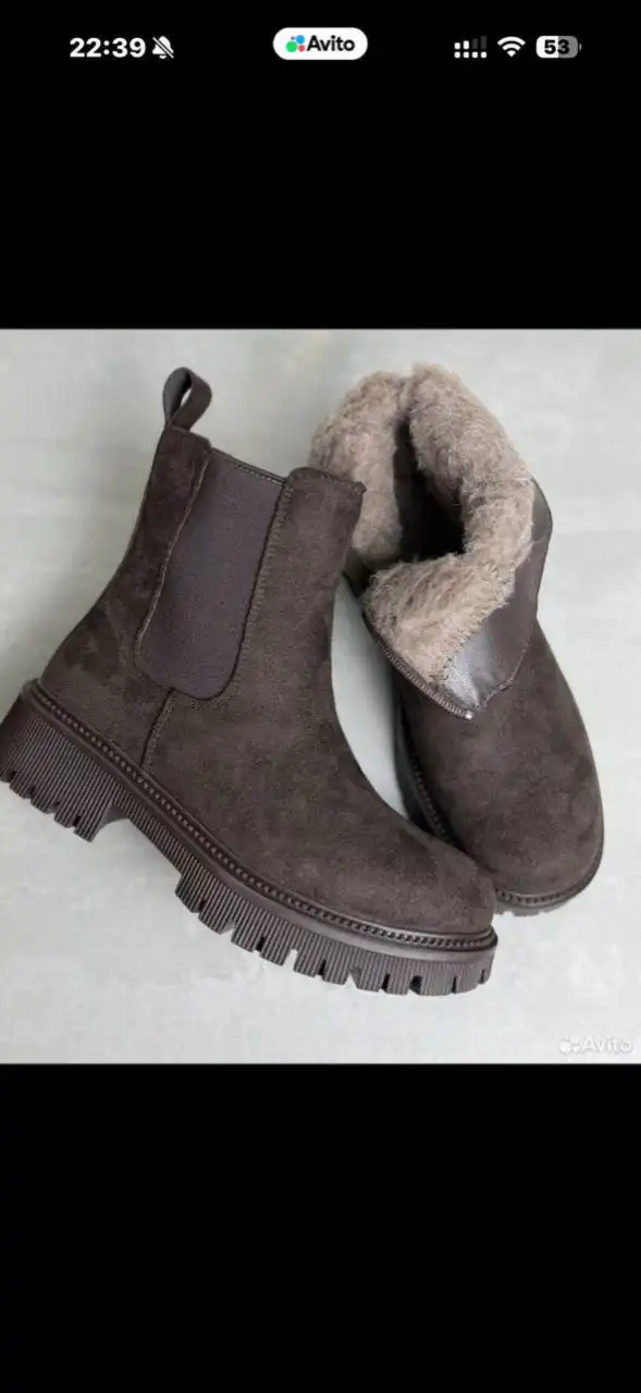 Женские зимние ботинки Челси размер 40