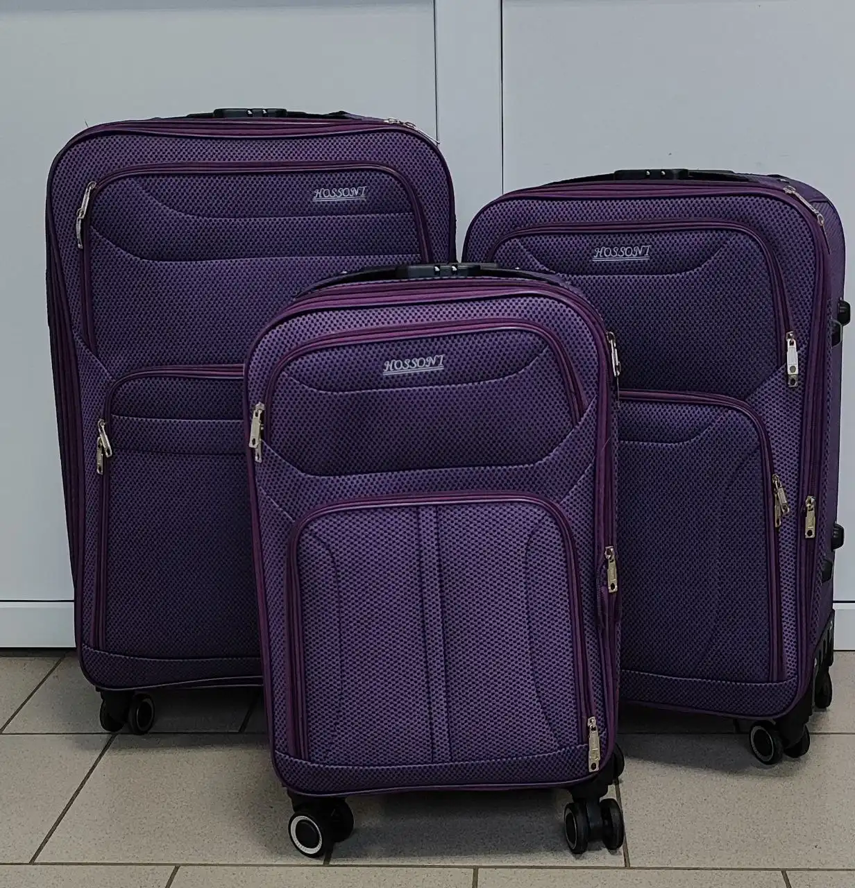 Чемоданы тканевые эконом вариант