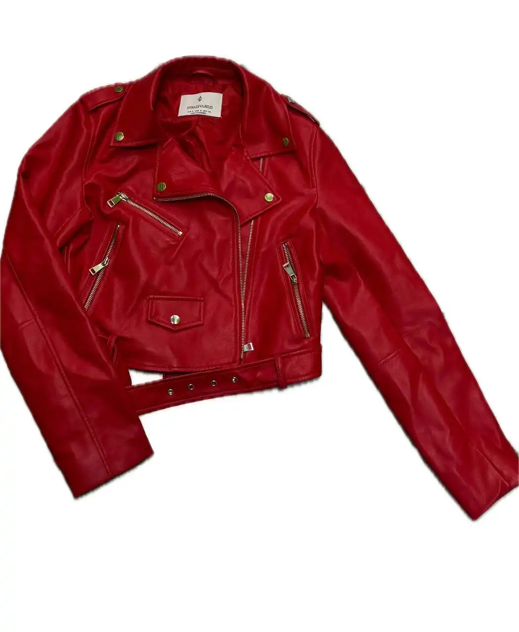 Кожаная куртка Stradivarius