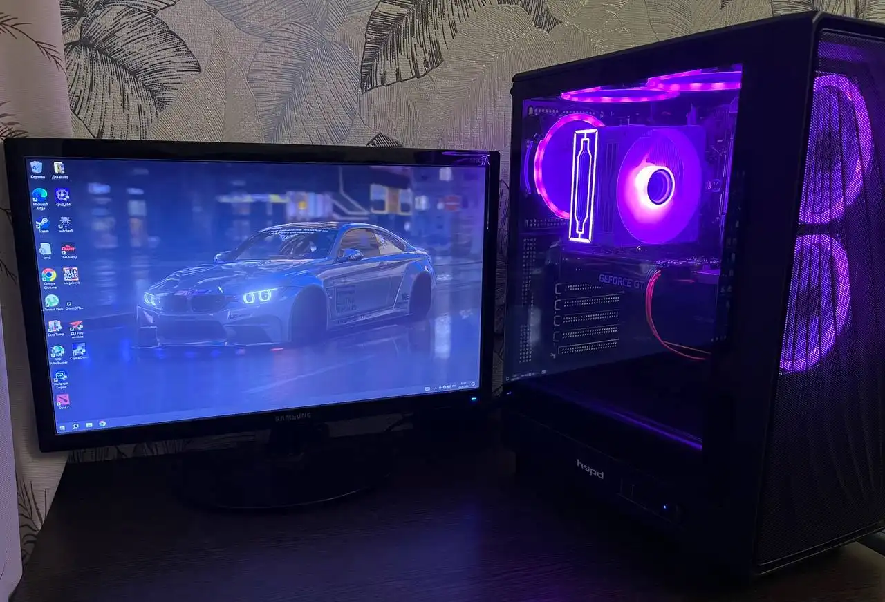 Продажа игрового компьютера с монитором