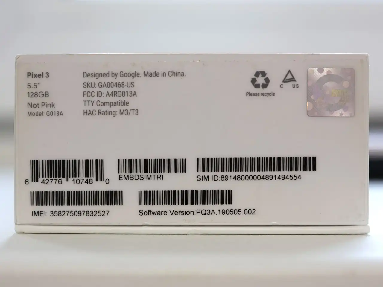 Продаётся смартфон Google Pixel 3 128 ГБ